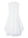 3.1 Phillip Lim Embroidered Organza Sleeveless Midi Dress In White