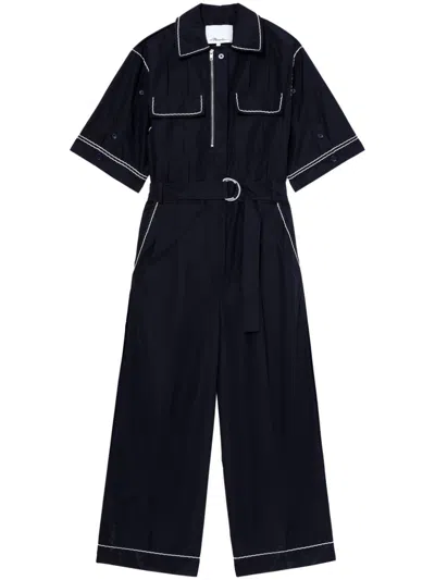 3.1 Phillip Lim Embroidered Jumpsuit In 黑色