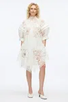 3.1 Phillip Lim Embroidered Lace Hankerchief Dress In Animal Print