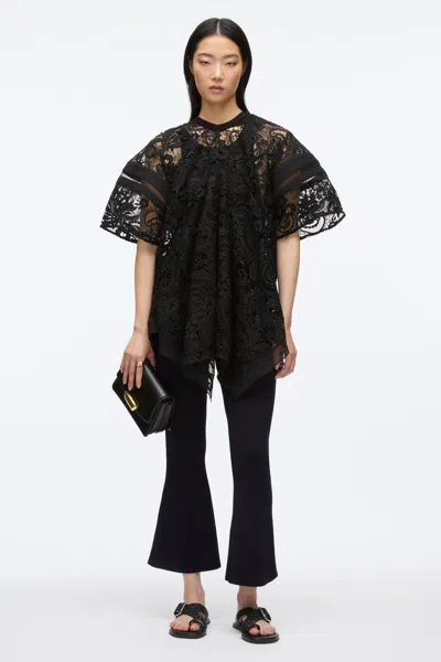 3.1 Phillip Lim Embroidered Lace Hankerchief Top In White Multi