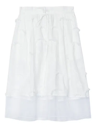 3.1 Phillip Lim Embroidered Skirt In White