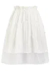 3.1 Phillip Lim Embroidered Tulle And Cotton Midi Skirt