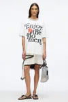3.1 Phillip Lim Enjoy The Moment Embellished Tee In White Multi
