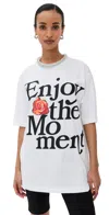 3.1 Phillip Lim Enjoy The Moment Embellished Tee In White Multi