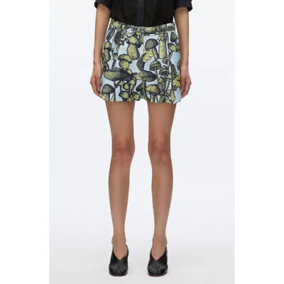 3.1 Phillip Lim Ethereal Mushrooms Cotton & Silk Shorts In Multi