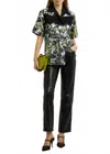 3.1 Phillip Lim Ethereal Mushrooms Printed Silk-blend Shirt In Sky Blue Multi In Multi