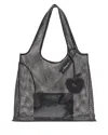 3.1 Phillip Lim Extra Large Embellished Mesh Market Tote Bag In Black