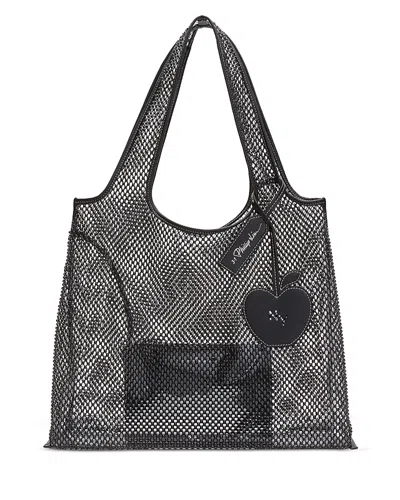 3.1 Phillip Lim Extra Large Embellished Mesh Market Tote Bag In Black
