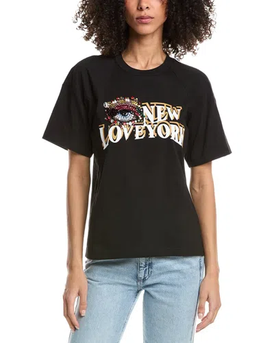 3.1 Phillip Lim Eye Love Ny Oversized T-shirt In Black