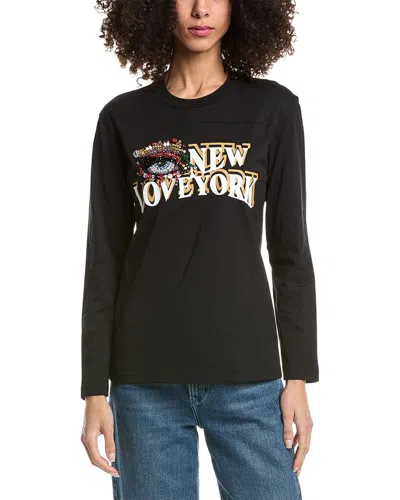 3.1 Phillip Lim Eye Love Ny Relaxed T-shirt In Black
