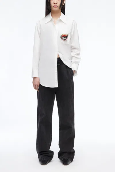 3.1 Phillip Lim Eye Love Ny Shirt In White
