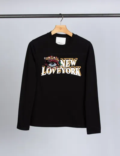 3.1 Phillip Lim Eye Love Ny T-shirt In Black