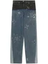 3.1 Phillip Lim Eyelet-detail Straight-leg Jeans In Blue