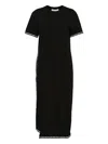 3.1 Phillip Lim Eyelet-trimmed Short-sleeved Midi Dress In Black