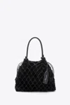 3.1 Phillip Lim Faux Fur Macrame Mini Sac In Black