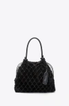 3.1 Phillip Lim Faux Fur Macrame Mini Sac In Black