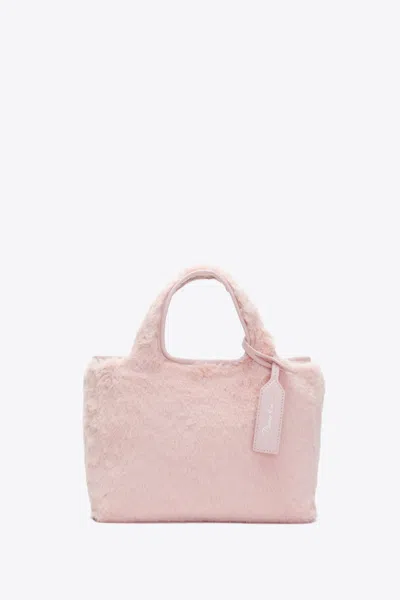 3.1 Phillip Lim Faux Fur Mini Market Tote In Pink