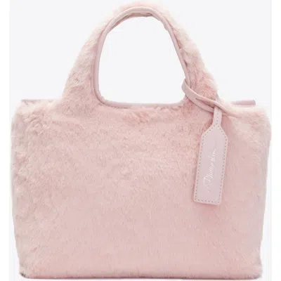 3.1 Phillip Lim Faux Fur Mini Market Tote In Pink