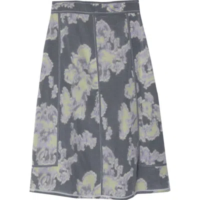 3.1 Phillip Lim Fil Coup Abstract Daisy Midi Skirt