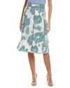 3.1 Phillip Lim 'abstract Daisy' Fil Coupé Seam Midi Skirt