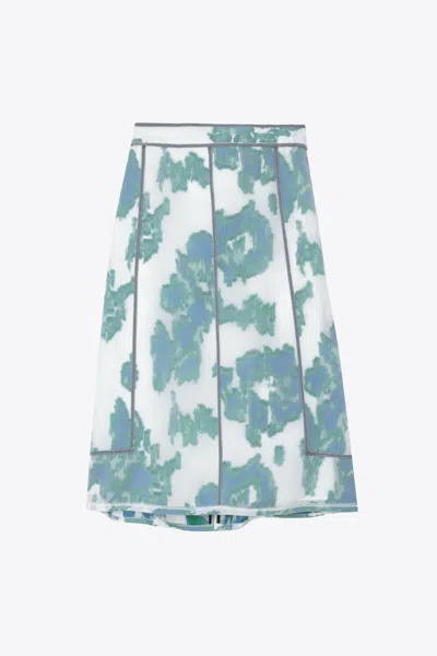 3.1 Phillip Lim Fil Coupe Abstract Daisy Skirt In Multi