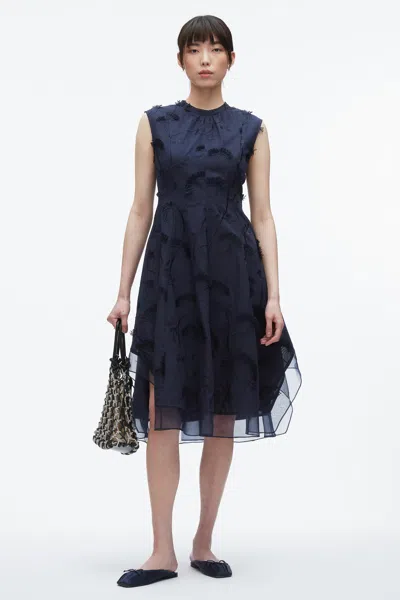 3.1 Phillip Lim Fil Coupé Midi Dress In Black