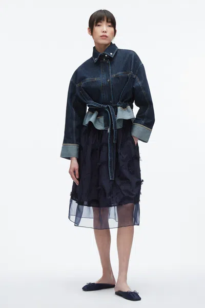 3.1 Phillip Lim Fil Coupé Midi Skirt