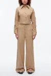 3.1 Phillip Lim Wide-leg Stretch-cotton Trousers In Khaki