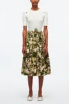 3.1 Phillip Lim Floating Iris Belted Skirt In Multi