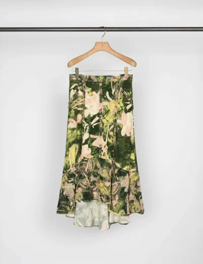 3.1 Phillip Lim Floating Iris Ruffle Skirt In Multi
