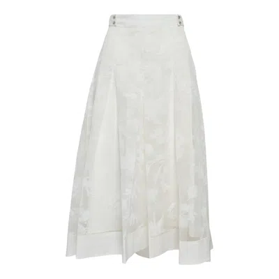 3.1 Phillip Lim Flocked Organza Midi Skirt In Multi