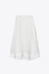 3.1 Phillip Lim Flocked Organza Midi Skirt In White