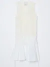 3.1 Phillip Lim Rosette Double-layered Tank Dress In White