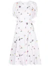 3.1 Phillip Lim Floral-embroidered Puff-sleeved Dress In White