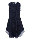 3.1 Phillip Lim Floral-embroidered Sleeveless Midi Dress In Blue