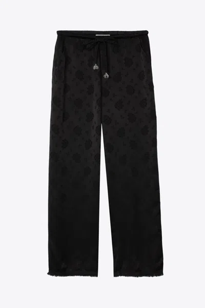 3.1 Phillip Lim Floral Jacquard Pull-on Pant In Black