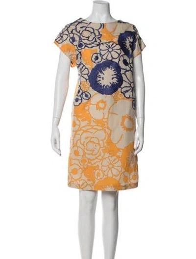 Pre-owned 3.1 Phillip Lim Floral Print Knee-length Dress In Blue