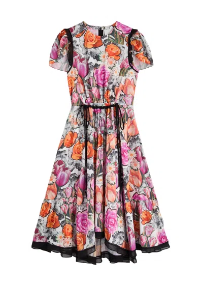 3.1 Phillip Lim Floral-print Midi Dress In Multi