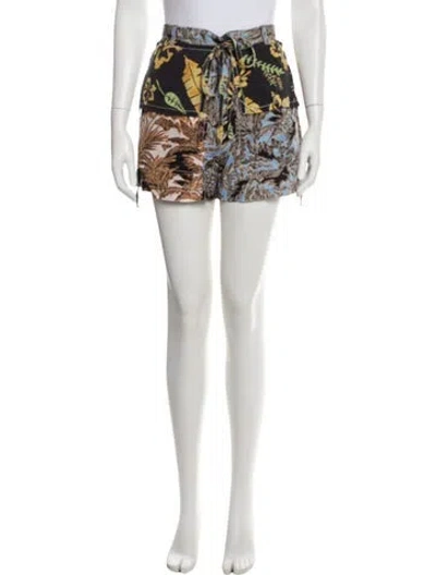 Pre-owned 3.1 Phillip Lim Floral Print Mini Shorts In Multi