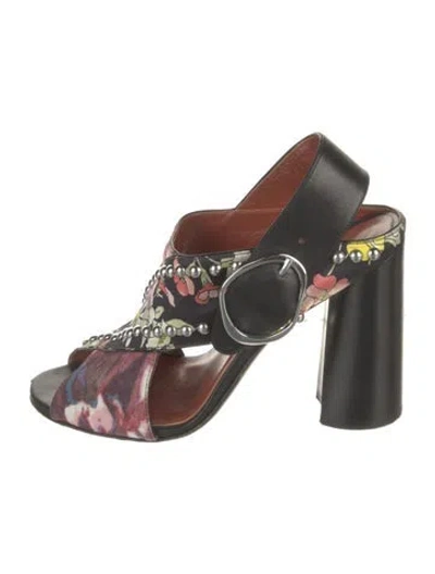 Pre-owned 3.1 Phillip Lim Floral Print Studded Accents Pumps In Black