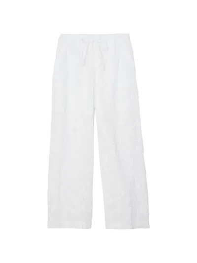 3.1 Phillip Lim Floral Trousers In White