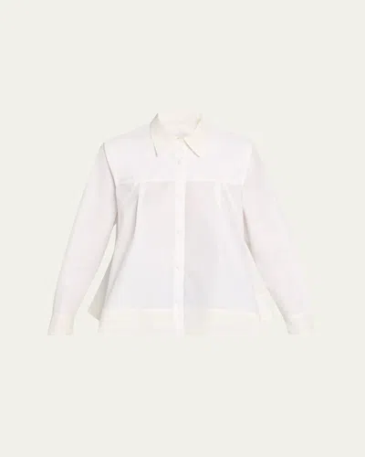 3.1 Phillip Lim Flounce-hem Long-sleeve Shirt