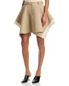 3.1 Phillip Lim Flounce Mini Skirt In Khaki