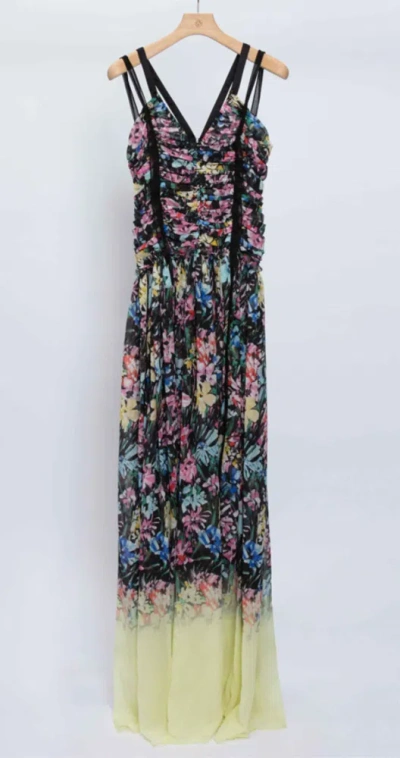 3.1 Phillip Lim Flowerworks Degrade Ruched Gown In Multi