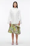 3.1 Phillip Lim Flowerworks Embroidered Skirt In Khaki Multi