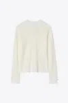 3.1 Phillip Lim Fluid Rib Sweater With Ruffle Cuff In Blue
