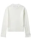 3.1 Phillip Lim Fluid Ribbed Sweater In Iv122 Ivory