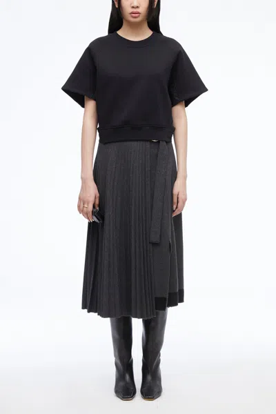 3.1 Phillip Lim French Terry Sweatshirt In Black