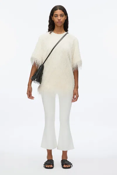 3.1 Phillip Lim Fringe Boxy Tee In Black