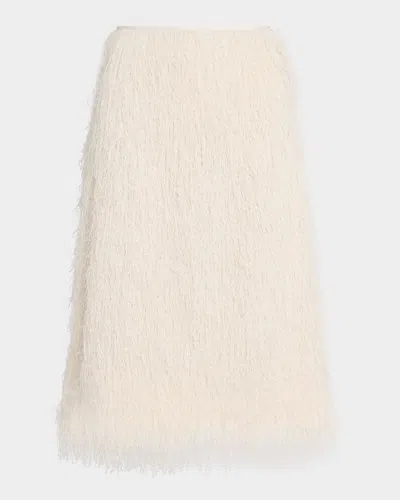3.1 Phillip Lim Fringe Slip Skirt In Ivory